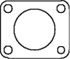 DINEX 74851 Gasket, exhaust pipe